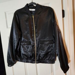 JustFab Satin Jacket, L